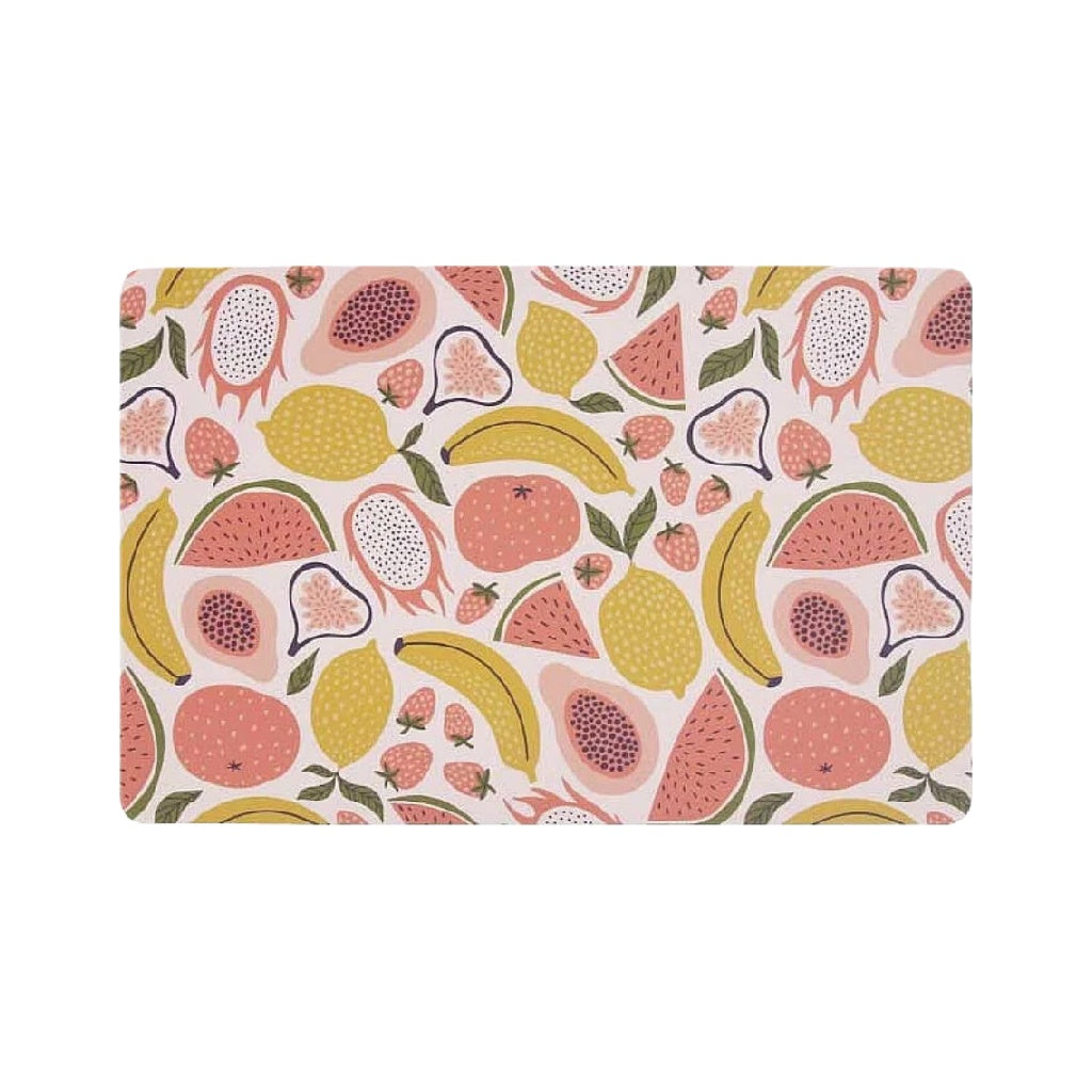 Dessous de verre rectangulaire – Motif fruits colorés